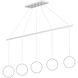 Marquee LED 0.63 inch White Linear Pendant Canopy System Ceiling Light